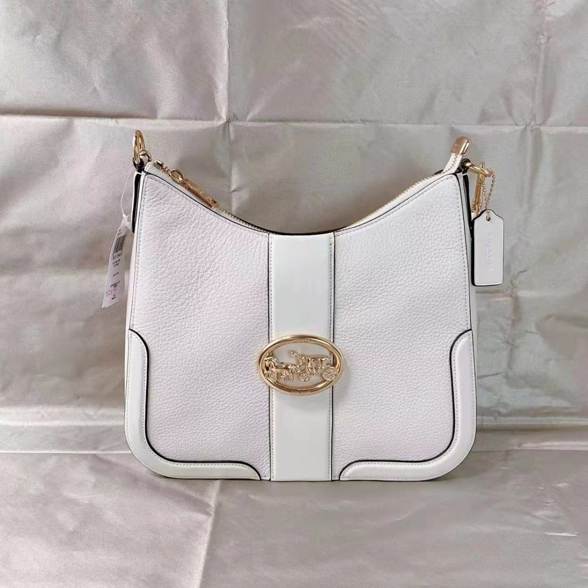Coach C1534 Georgie Hobo In Chalk Coach C1534 Georgie Hobo In Chalk